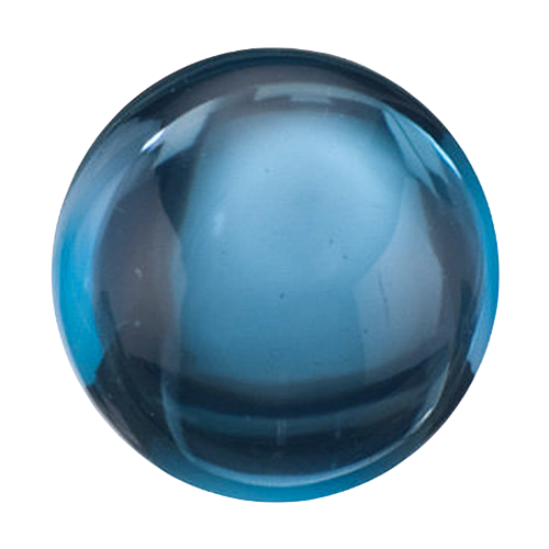 Swiss blue topaz round cabochon loose gemstone