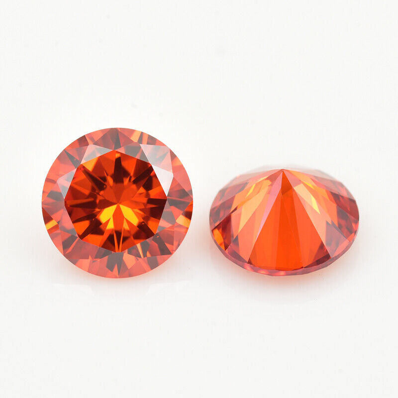 Orange cubic zirconia