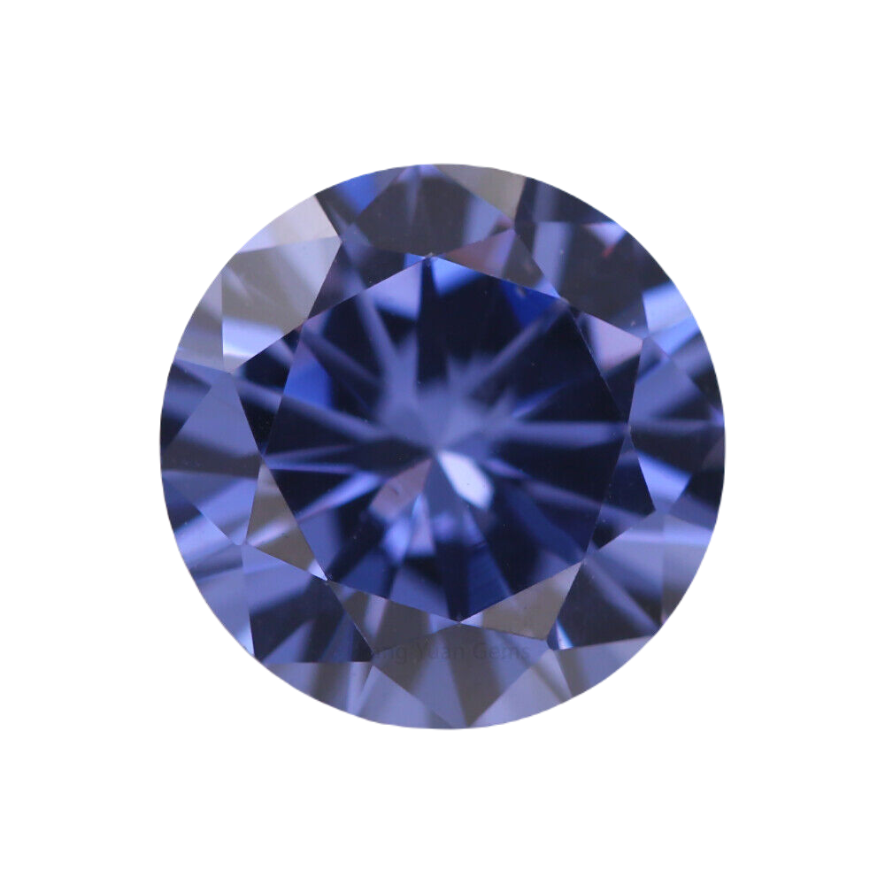 Tanzanite colour cubic zirconia