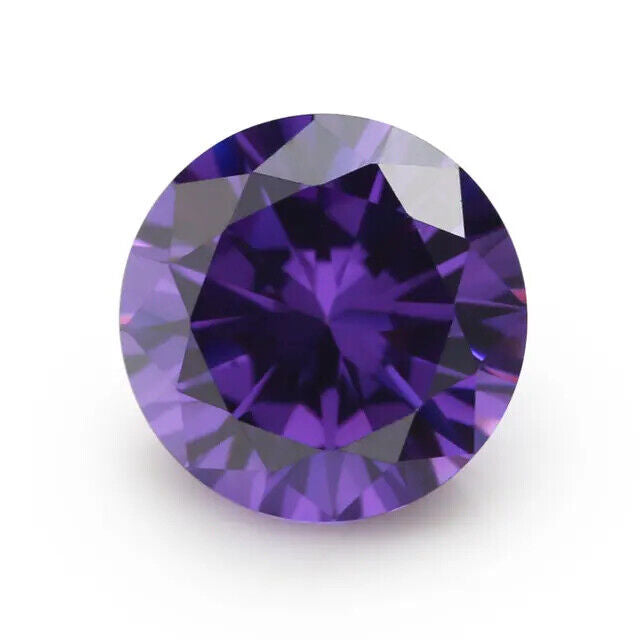 Violet cubic zirconia