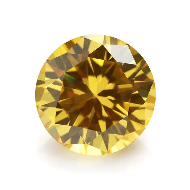 Yellow cubic zirconia
