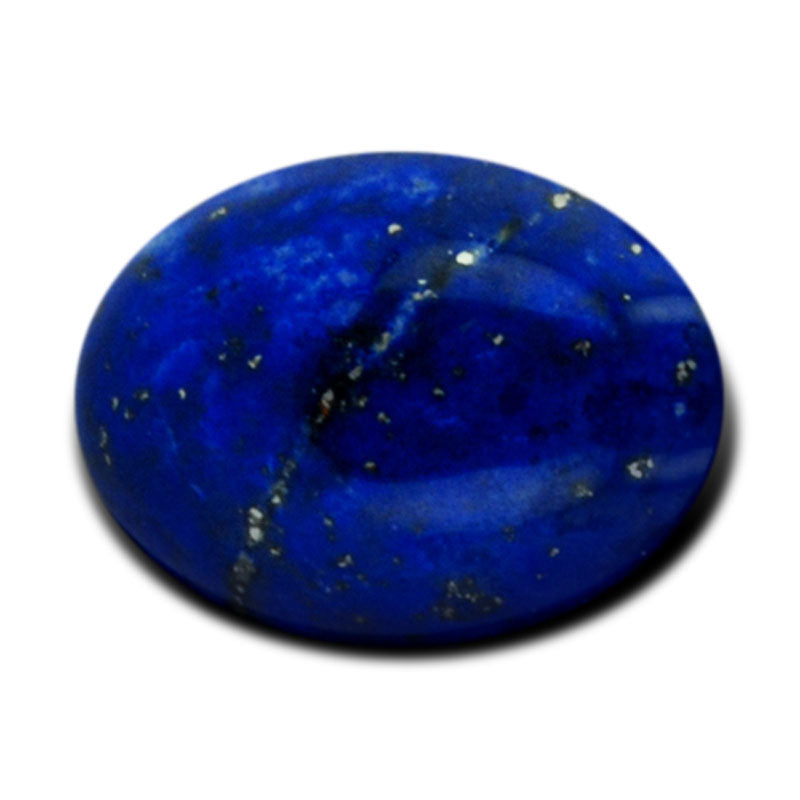 Oval cabochon lapis lazuli