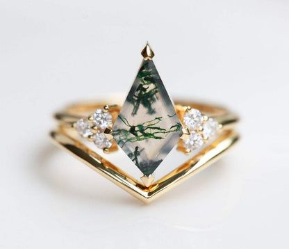 moss agate ring 