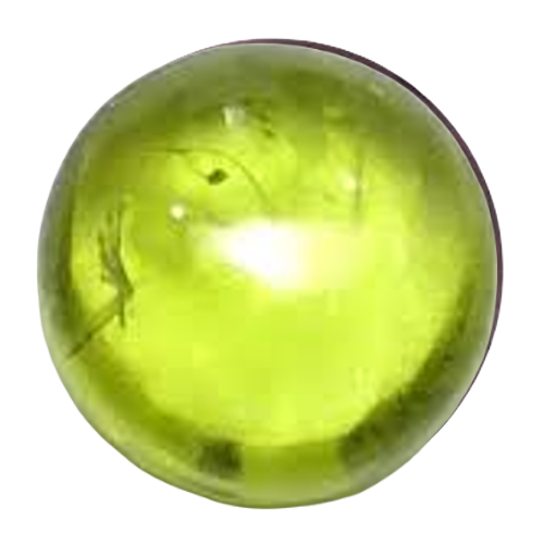 Peridot cabochon cut