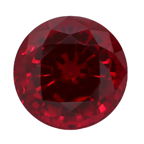 Spinel red glass gemstone