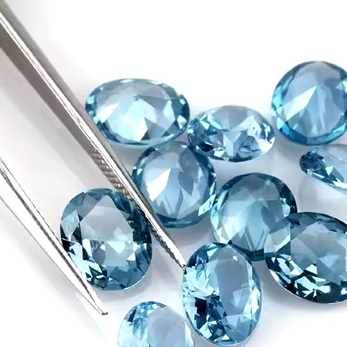 spinel based aquamarine simulant