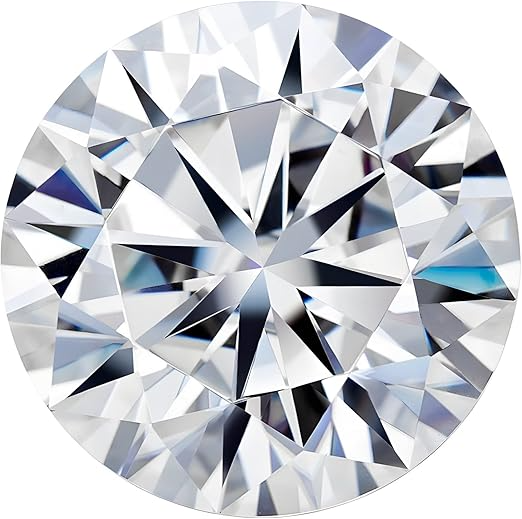 White DEF moissanite