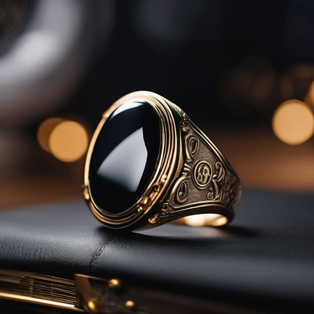 men's onyx ring