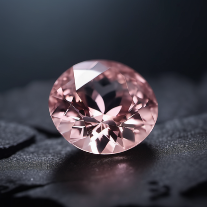 loose round pink morganite