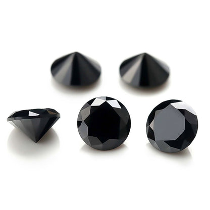 natural round black spinel